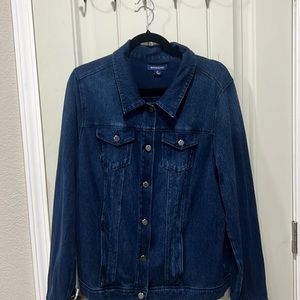 XL Bandolino dark denim women’s jacket.